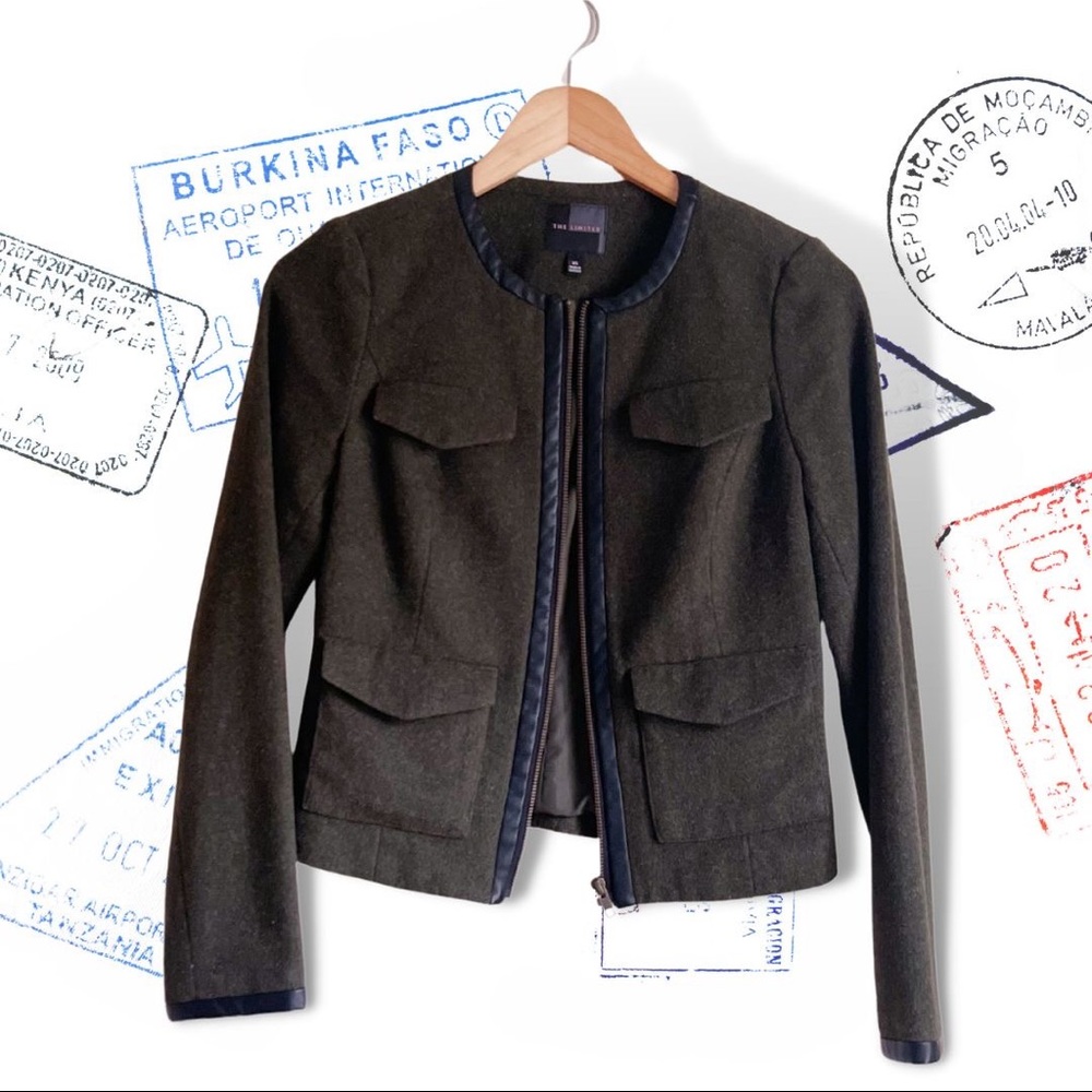 🪖Army Green Military Style Wool Blend Jacket
